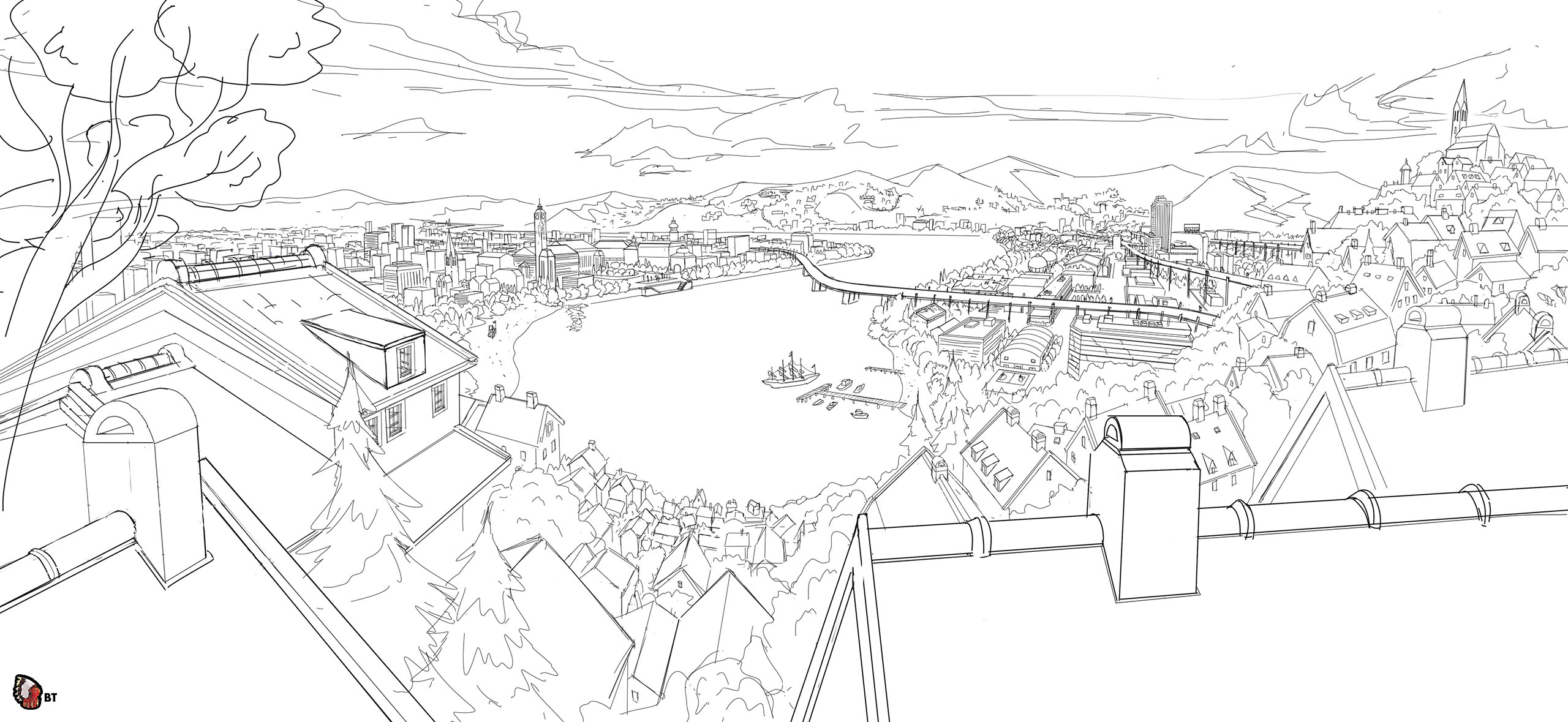 BACKGROUND_styleGHIBLI_UnSoirDete_line_01